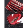 Xsimant Men's Long Wallet, Genuine Leather, L-Shaped, Coin Purse, Card