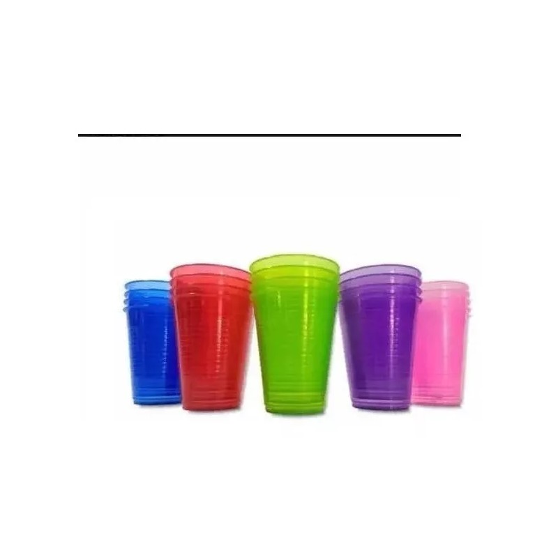 Like Shop 100 Vasos De Plástico Duro Para Fiesta Re