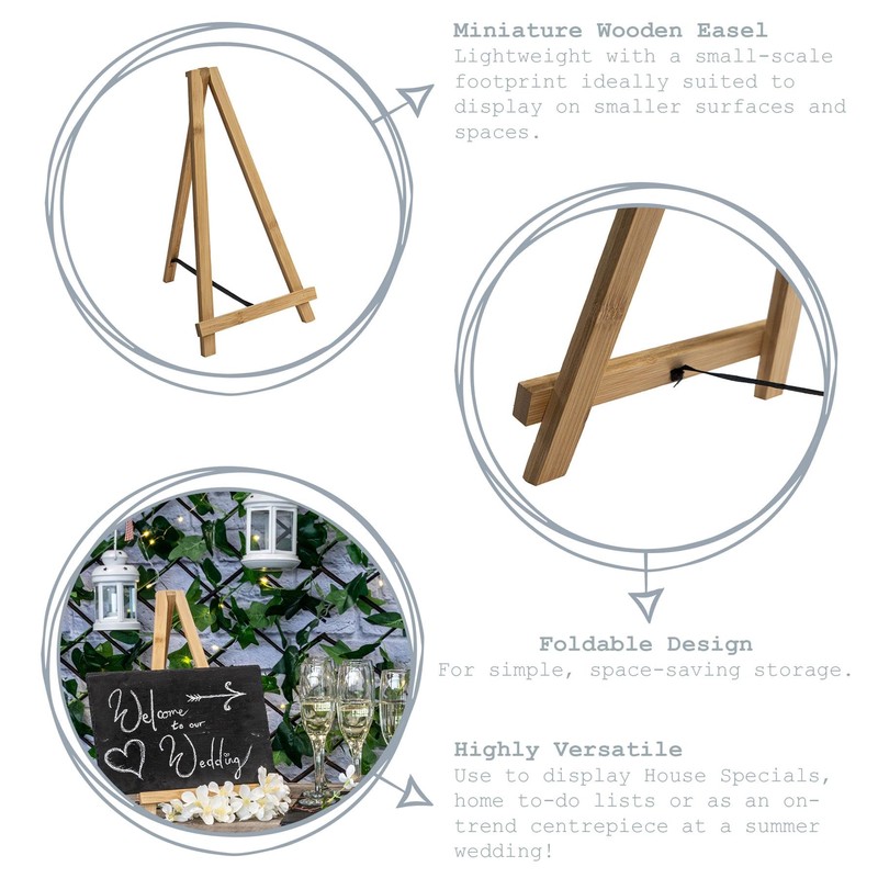 Argon Tableware Easel Stand - 20cm - Pack of 3