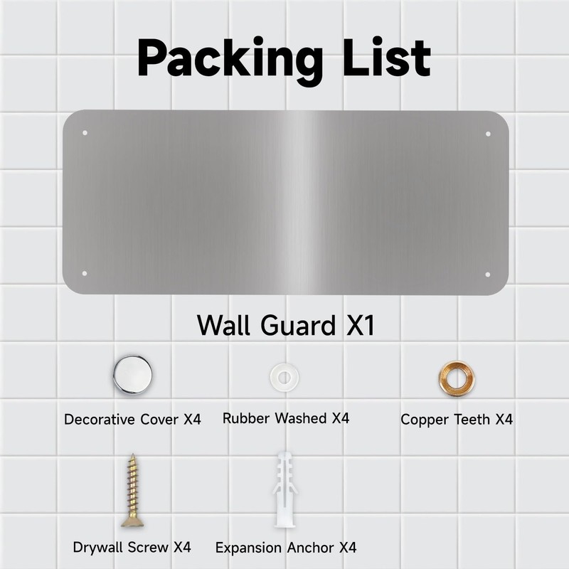 AIKE Durable Stainless Steel Hand Dryer Wall Splash Guard Backsplash