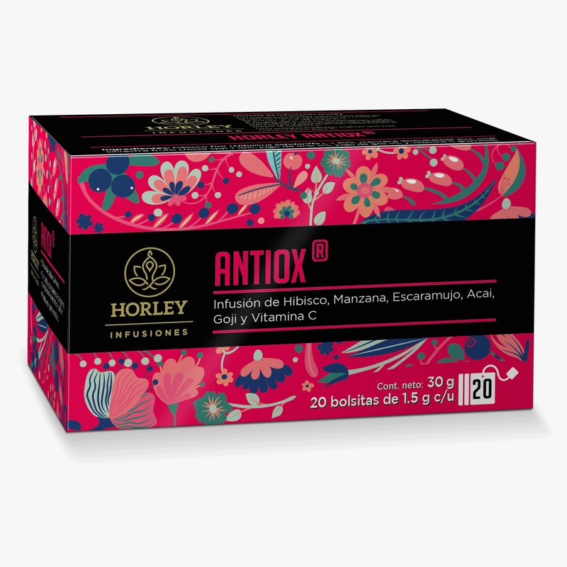 Horley ANTIOX Infusion de Hibisco, Manzana, Escaramujo, Acai, Goji y