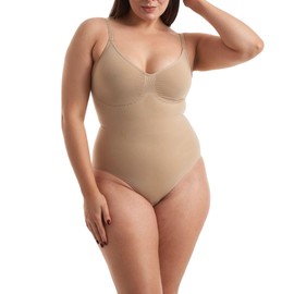 Luenta Shapewear Women's Body - Tummy Control Body Women's Shaping Body for Waist & Stomach, Shaping Body Women's Black, Seamless Clothing Women, TikTok Trend, beige