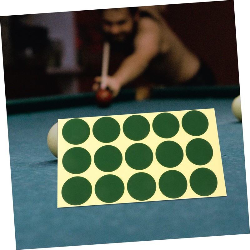 SUPVOX Pool 2 Sheets Billiard Table Cover Patch Green Dots