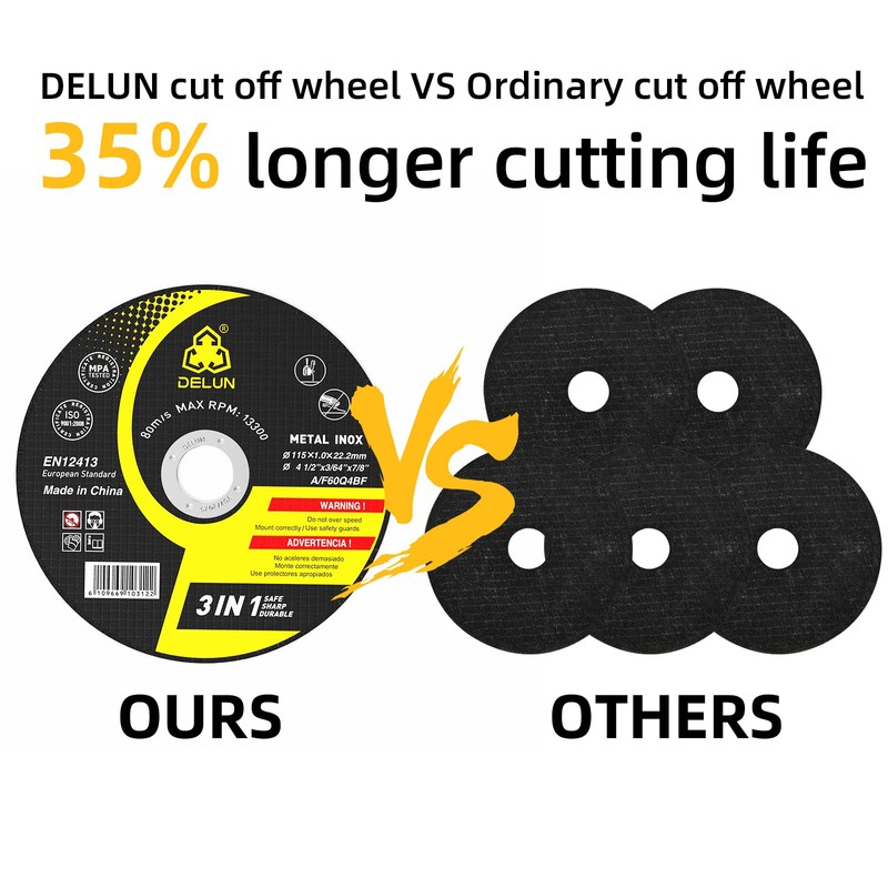 DELUN Cut Off Wheels 4 1/2 inch 55 Pack Thin