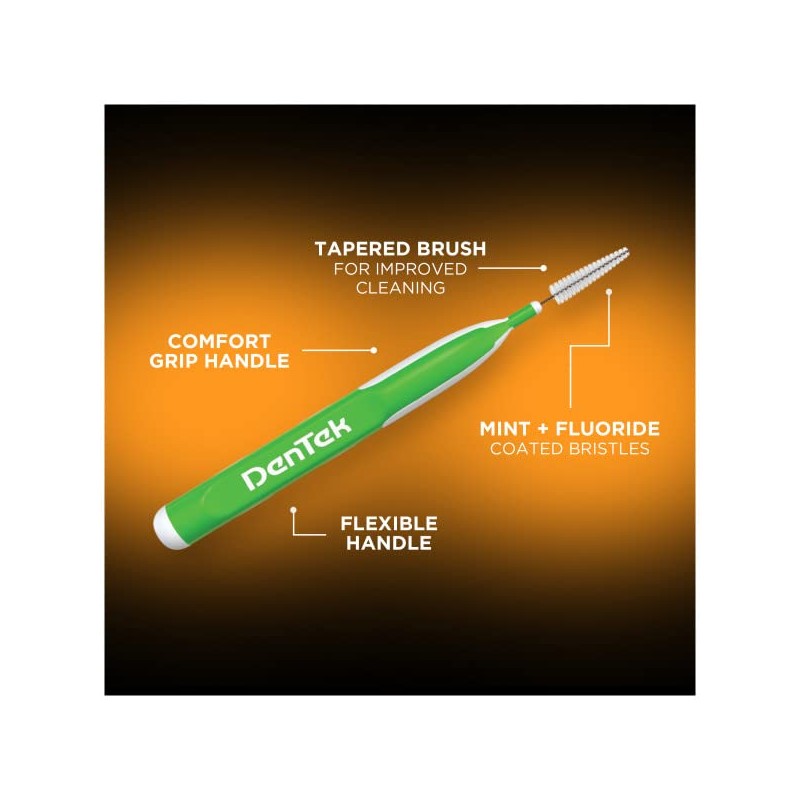 Dentek Easy Brush Fresh Mint - Limpiadores interdentales extra apretados,