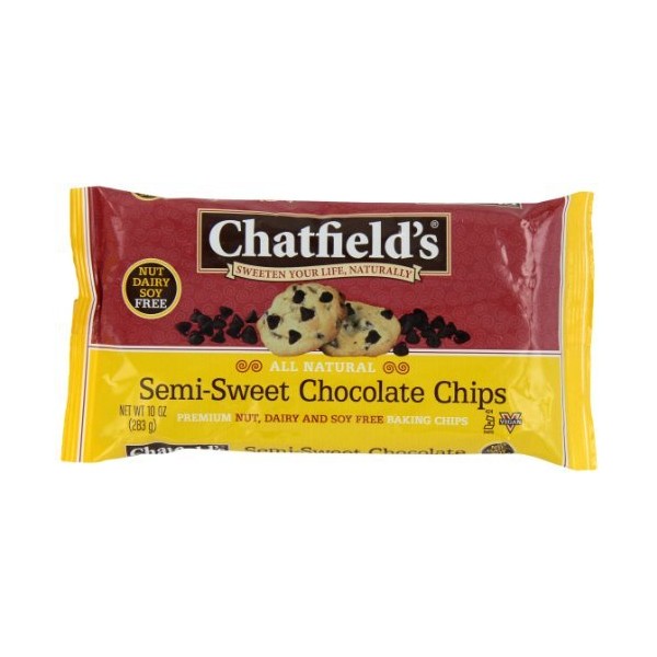 Chatfields Semi Sweet Chocolate Chips, 10 Ounce - 12 per case.