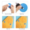 PATIKIL D-Ring Patch, 6 Pcs Stainless Steel D-Ring PVC Patch