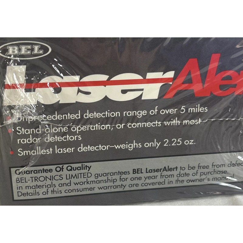 Beltronics Bel Laser Alert - Detection Of All Police Laser