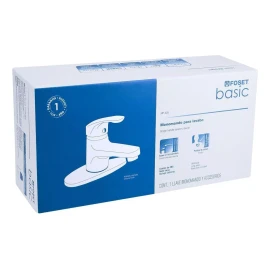 Foset Monomando Abs Lavabo Foset 49550 Acabado Cromado Color Plateado