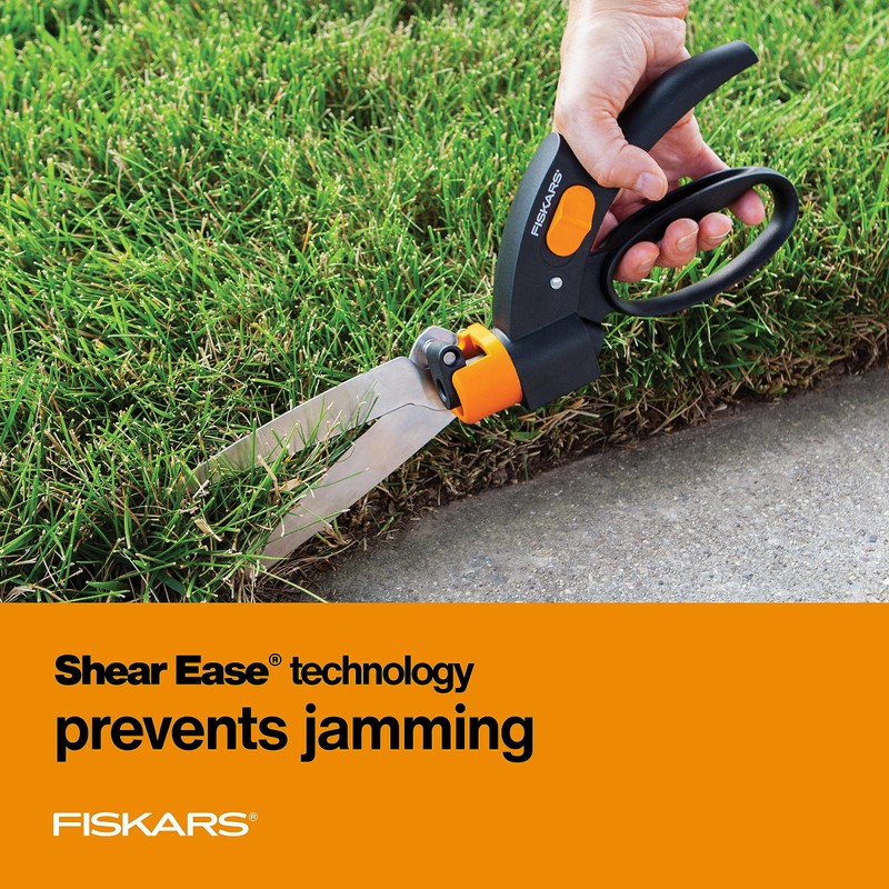 Fiskars Shear Ease Grass Shears - 5" Stainless Steel Blades