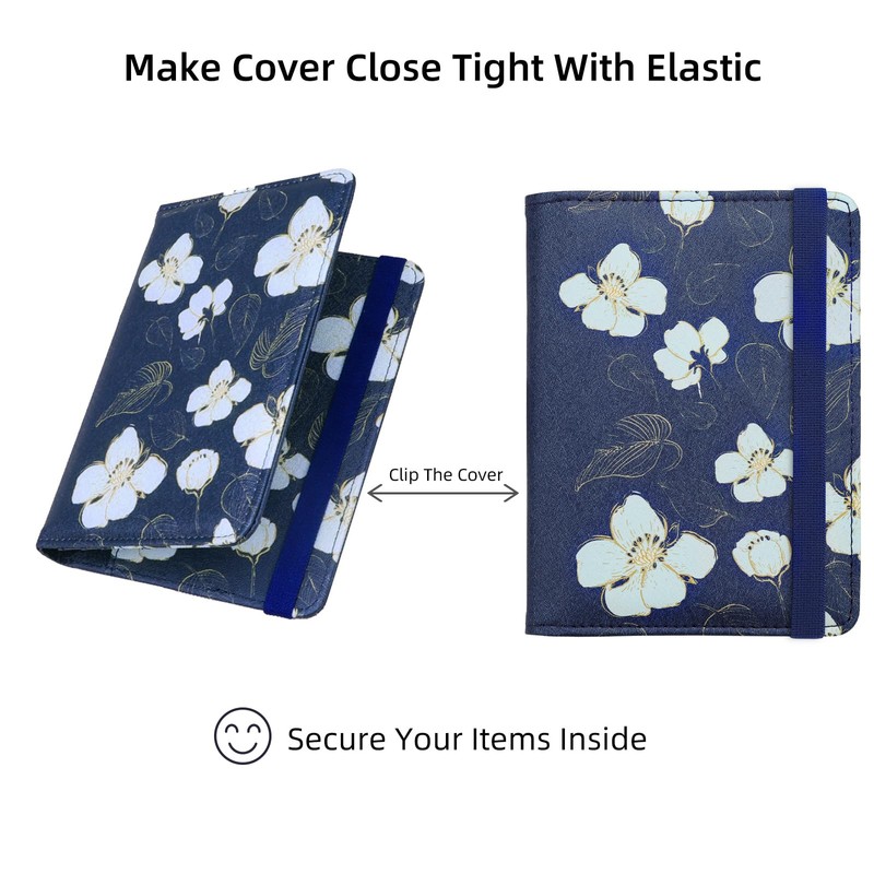 WALNEW Passport Holder Cover Wallet, RFID Blocking Leather Travel Document