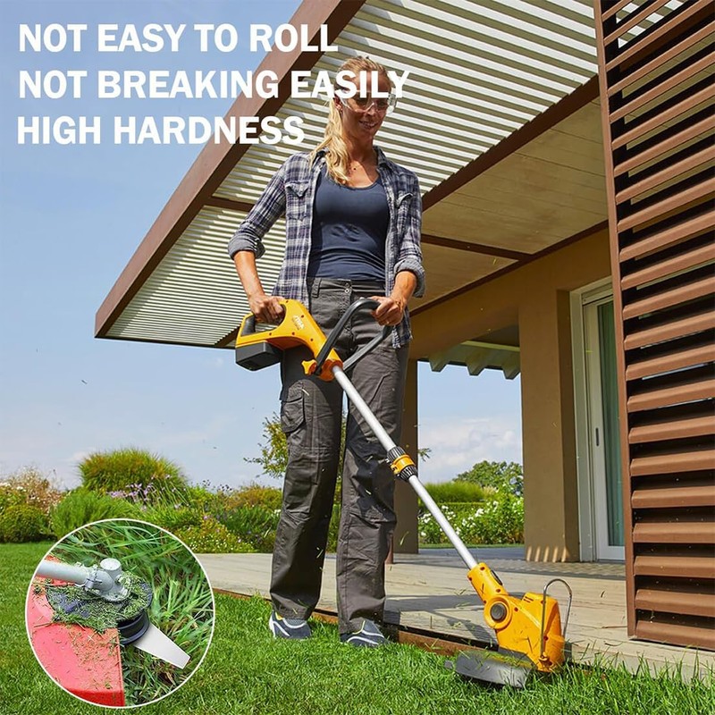 XYTAHDM 8 Stücke Rasentrimmer Klinge, Ersatzklinge Metall Klinge, Rasentrimmer Zubehör