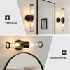 Linour Bathroom Sconce Wall Lighting - Black Bathroom Vanity Light