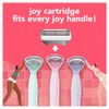 Joy Maquinilla de afeitar para mujer, 1 mango, 8 recambios