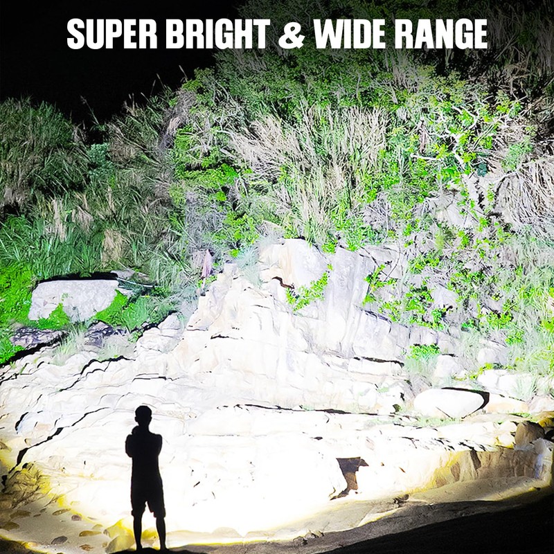 Flashlights LED High Lumens Rechargeable, High Lumen Super Bright Flashlight,