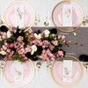 Blue Sky Pink Charger Plates With Gold Rim 4 Pack