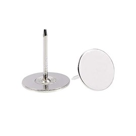 sourcing map Upholstery Nails 19 mm x 23 mm Flat Head Furniture Nails Silver Pack of 20