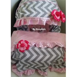 Infant Carseat Canopy Cover Blanket 4 Pc Whole Caboodle Baby Car Seat Cover Kit C030301