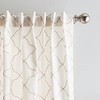 Peri Home Mallorca Embroidery Back Tab Window Curtain Panel Pair,