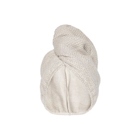 Hair Turban Towel 100% Linen Hair Drying Towel Hair Drying Cloth for All Hair Types Holiday Accessories Reusable One Size