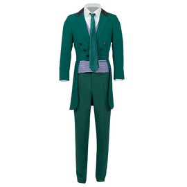 MelangCos Haunted Mansion Cosplay Costume Butler Suit Male Cast Member Outfit(L, Male)