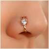 Sttiafay Boho Crystal Bunny Rabbit Nose Ring Cz Bunny Fake