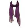 Wrapables Solid Color 100% Silk Long Scarf, Majestic Purple,One Size