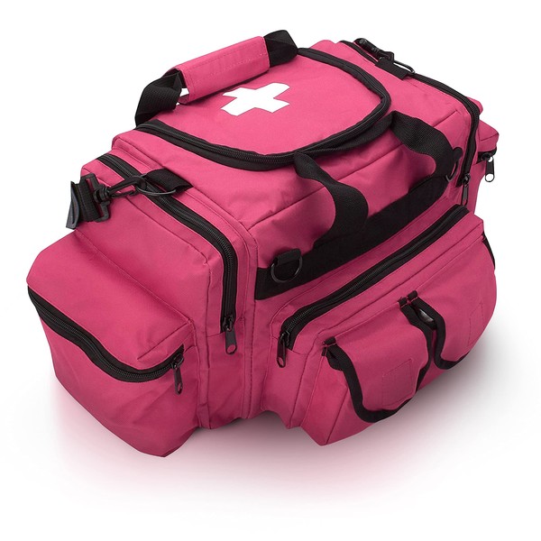 ASA TECHMED First Aid Responder EMS Emergency Medical Trauma Bag Deluxe, Pink