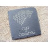 SLATE GAME OF THRONES INSPIRED COASTERS DRINKS MAT ENGRAVED NOVELTY