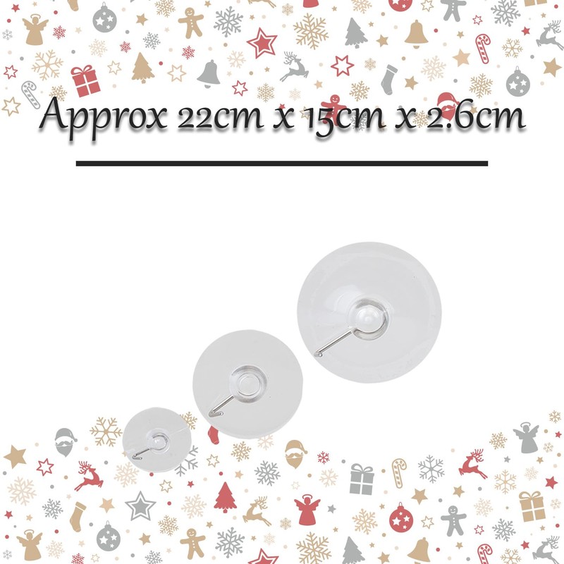 VFM e-Store - Christmas Suction hooks Xmas Accessory X 8