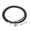 Hseng 6 Feet Nylon Braided Airbrush Hose with 1/8’’ Fittings