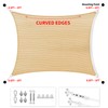 SHADESPEARE 8' x 10' Red Rectangle Sun Shade Sail Canopy