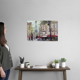 CANVAS ON DEMAND Springtime in Paris Wall Decal, Paris Artwork