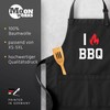 MoonWorks BBQ Apron for Men I Love BBQ BBQ BBQ