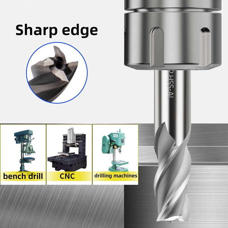 Vleant CNC Machine End Mill Set - HSS Square Nose