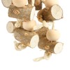 Bird Chewing Toys Hanging Natural Wood Parrot Swing Chewing Toys