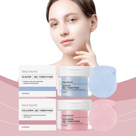 West Month Facial Pads: Gentle Hydrating & Firming Skincare Toner Pads One Size/Style 1 10ea