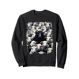 Animal Sheep Black Sweatshirt