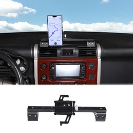 Car Instrument Panel Track Mobile Phone Holder Fit for Toyot@a FJ Cruiser 2007-2021 Car Phone Holder Mount Dash Panel Track Cell Phone Holder Central Air Vent Multifunctional Phone Holder Accessories