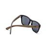 TAKE A SHOT Wooden Sunglasses Men's Polarised Mirrored Small Black