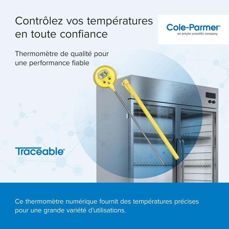 Traceable Shock/Water-Keep-from-happeningant Thermometer; ±1.0°C Accuracy (-20 to 100°C)
