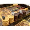 Melia Games Backgammon Olive Wood Replacement Tiles Standard Size 35