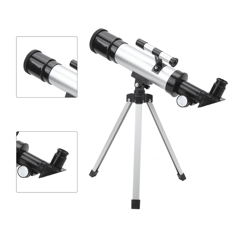 Refractor Telescope HD 90x Compact Astronomical Telescope with Finderscope 2