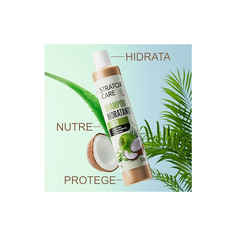 Shampoo de Coco - Hidratante, Nutritivo, Protector | 520 ml