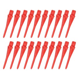 YOKIVE 50 Pcs Plastic Dart Tips, Game 2BA Thread Soft Darts Tips Replacements Plastic Tips Soft Tips| Indoor Outdoor Play (Red)