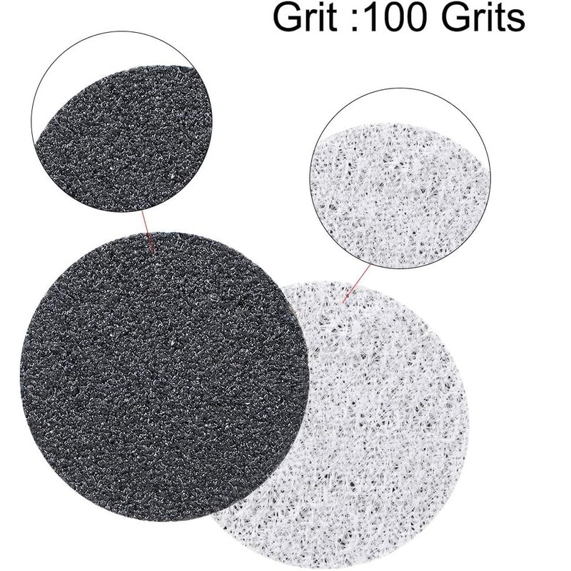 TA-VIGOR 100Pcs 25mm Wet and Dry Sanding Discs, 100 Grit