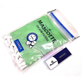 Mascotte Brand Exclusive 6mm Charcoal Filters, 5 Packs of 120 (Total 600), Carbon Activated