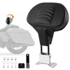 Motorcycle Rider Backrest with Detachable Plug In Backrest Mounting Kit
