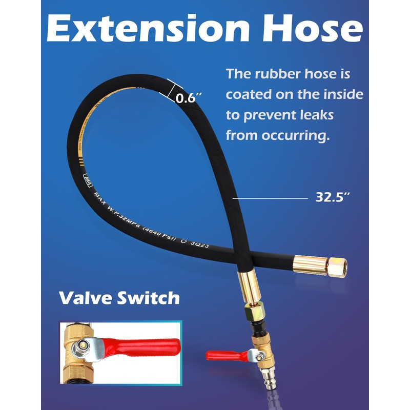 easchwork Pneumatic Injector Puller Set Compatible with Diesel Engines 23
