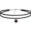 Sacina Hippie Boho Layered Star Choker Necklace, Black Choker, Choker